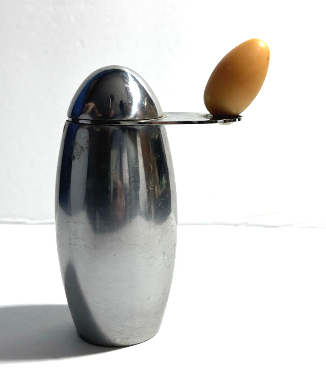 Michael Graves Lumina Cast Aluminum Pepper Mill GRINDER EGG Shape VINTAGE Taiwan