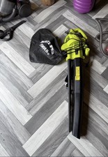 Dirt Storm 702 702W Corded Electric Leaf Blower/Vacuum Combo Bag Green/Black