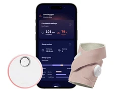 Owlet Dream Sock FDA Cleared Smart Baby Monitor Track Live Pulse Rate - Rose