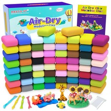 Air Dry Clay 66 Colors, Modeling Clay for Kids, DIY Model Magic Clay, Molding...