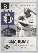 2001 Legends of New York Dem Bums Brooklyn Dodgers Duke Snider #21 HOF 0f8