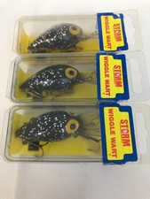NOS (3) Storm Wiggle Warts, Black/Glitter - 3/8 oz.
