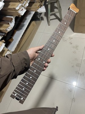 Headless 24frets roasted maple  guitar neck Rosewood C contour spoke truss rod