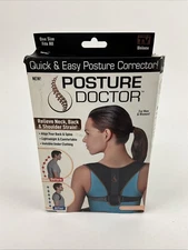 Ontel Posture Doctor Quick & Easy Posture Corrector For Men & Women - Black