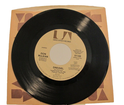 45 RECORD - DON MCLEAN - DREIDEL