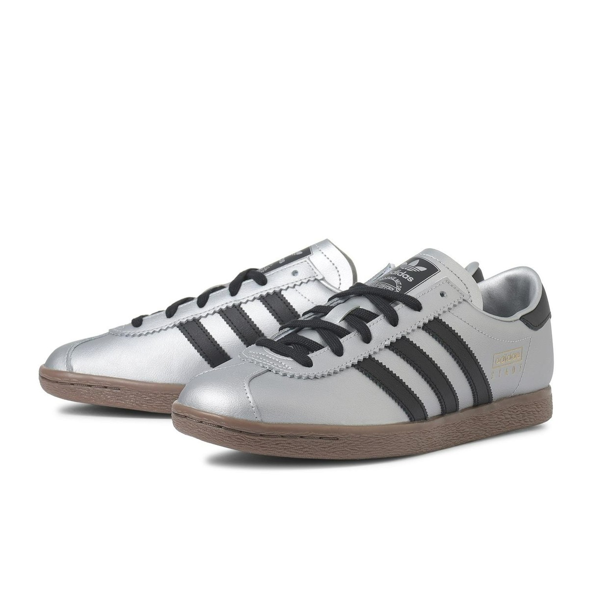 adidas Stadt JR9563 Silver Metallic/Core Black/Gum Men's Women's