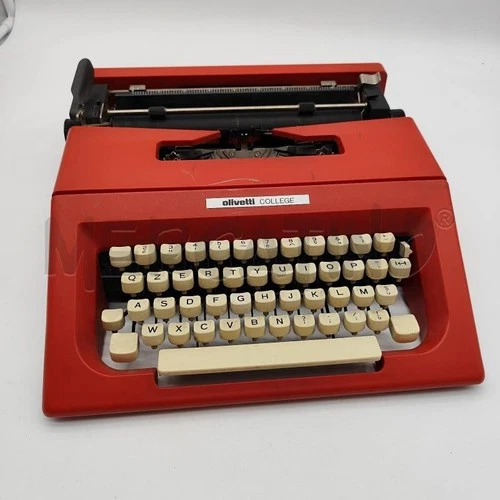 Machine à Ecrire OLIVETTI College Rouge