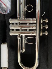 Classic Silver-Plated 9335 Trumpet Bb Brass Musical Instrument trumpet with case