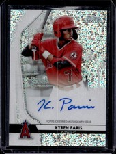 Kyren Paris 2020 Bowman Sterling #BSPA-KP Speckle Refractor Auto