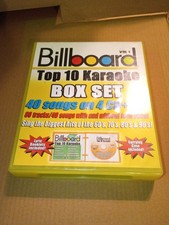 Billboard Top 10 Karaoke Box Set 40 Songs on 4 CD  Gs.
