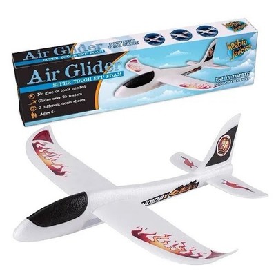 Heebie Jeebies Durable EPP Foam Glider Air Plane Easy Assembly No Glue Or Tools