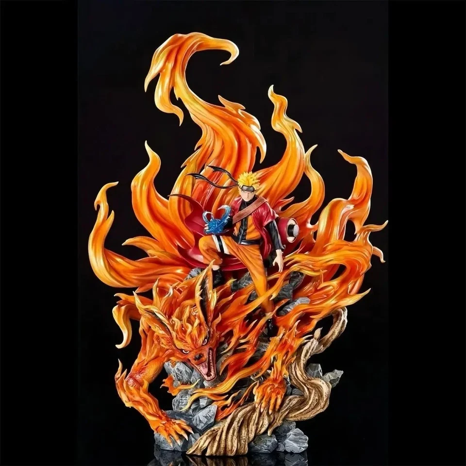 Statuetta Naruto Kurama 43 cm - Uzumaki Naruto in modalità Kurama - pvc - Immagine 3 di 4