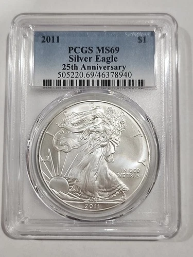 2011 1 Oz Silver American Eagle MS69 Pcgs