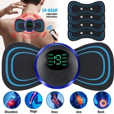 8 Modes 19 Intensity Pulse Tens EMS Massager Muscle Stimulator Pain Relief Gift