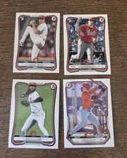 2026 Bowman Baseball CINCINNATI REDS 4 Card Team Set Sal Stewart Elly Chase Burn