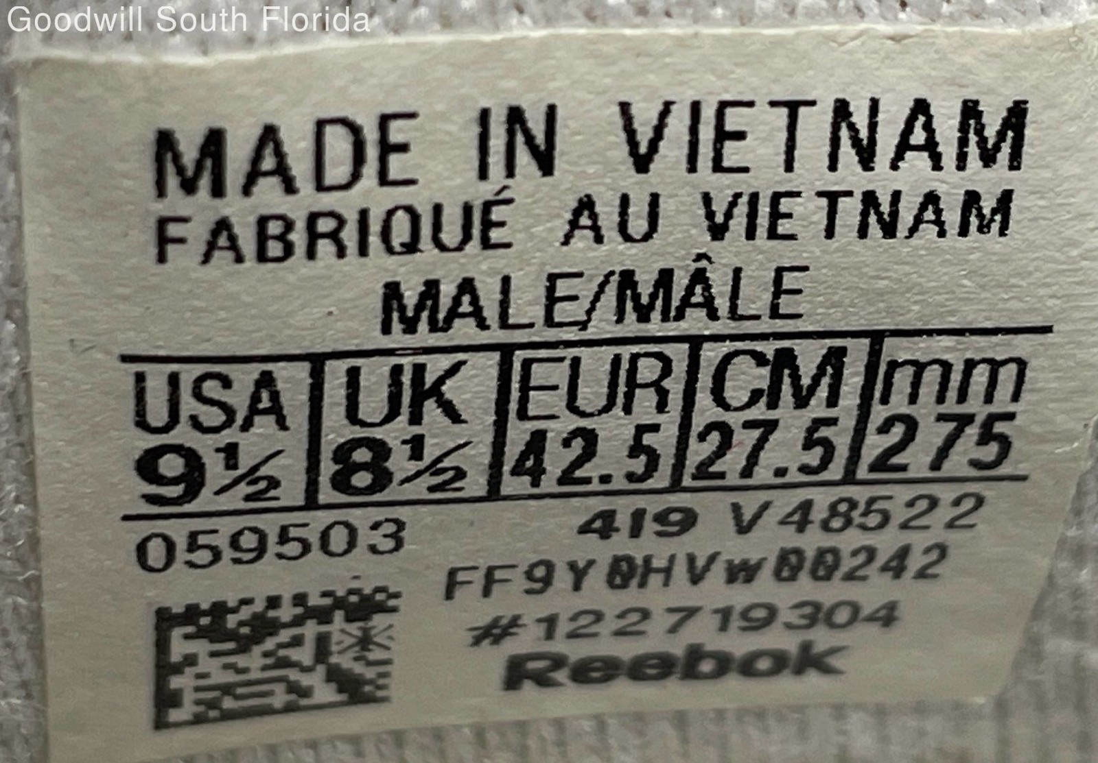 Reebok Mens Classic V48522 White Navy Leather Lace-Up Sneakers Shoes Size 9.5 thumbnail 7