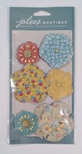 RARE Jolee's Bold Prints Paper Flowers Scrapbooking Stickers