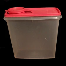 Vintage 1980s Tupperware Small Cereal Storer Fuchsia Lid 13 Cup | 469-14 | 471-9