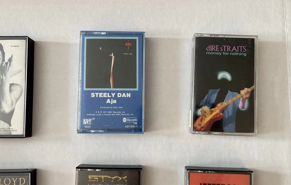 Lot Of 12 Cassette Tapes Rock N Roll Prince Pink Floyd Jagger Boston Styx Steely - Image 3 of 4