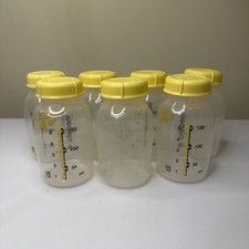 Lot Of 7 Medela 5oz Breast Milk Storage Bottles Formula Bottles 150mL