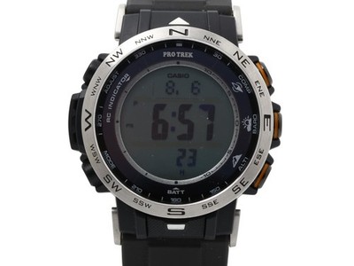 CASIO Pro Trek Climber Line Watch PRW-30-1AJF Silver/Black Digital Dial Resin