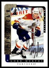 1996-97 Pinnacle Be a Player Autographs Gord Murphy Auto Florida Panthers #44