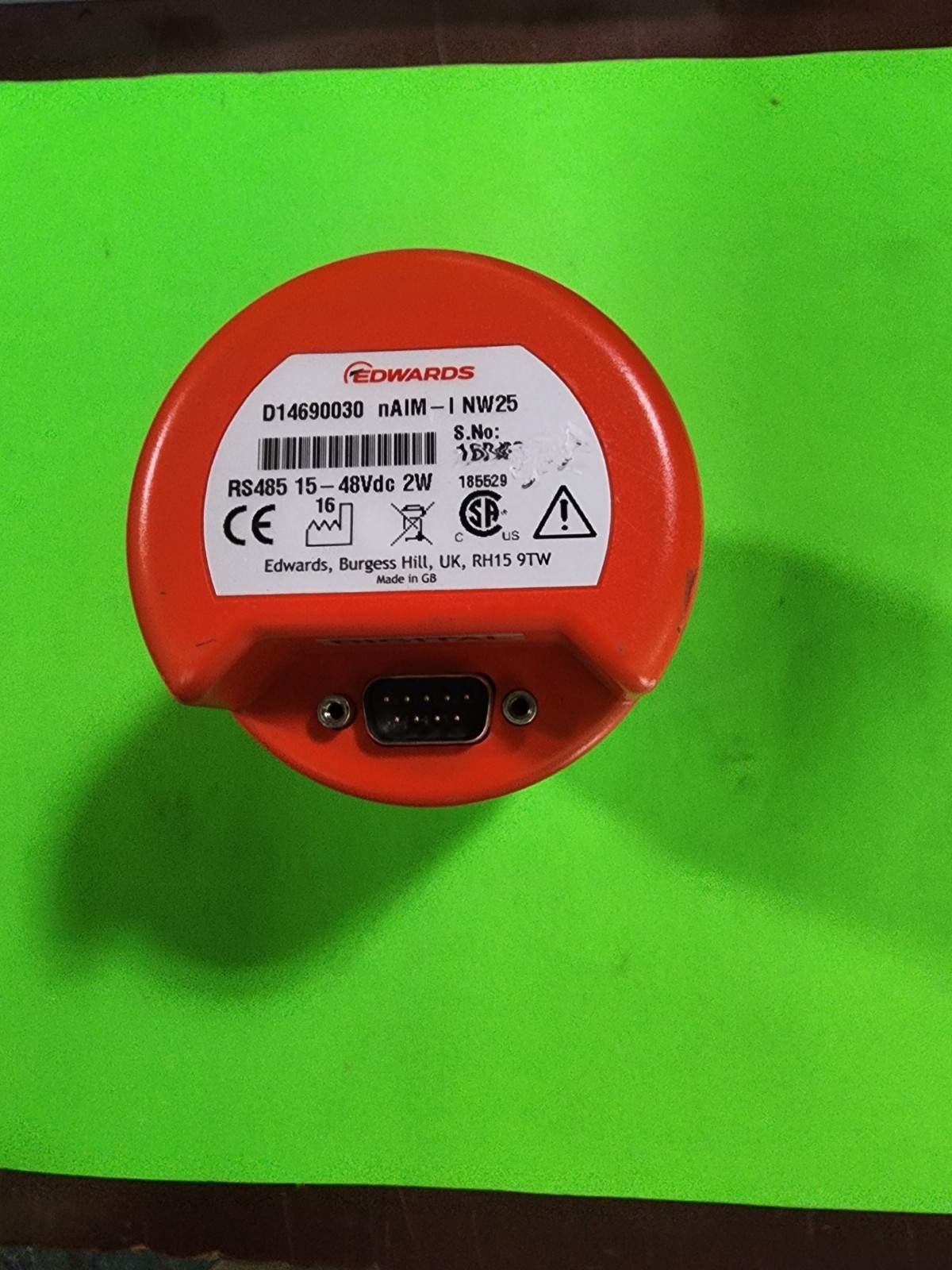 EDWARDS ACTIVE INVERTED MAGNETRON GAUGE D14690030 nAIM- I NW25 RS485
