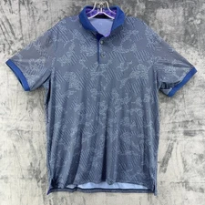 Greyson Icon Polo Golf Snakeskin Camo AOP Print Stretch Performance Large