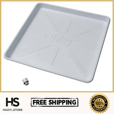 28 in. x 30 in. Plastic Washing Machine Pan with 1 in. Drain Adapter NEW