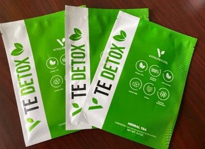 3 Bags Te Detox Vitalhealth Herbal Tea 100% Organic Sugar Free  Vegan