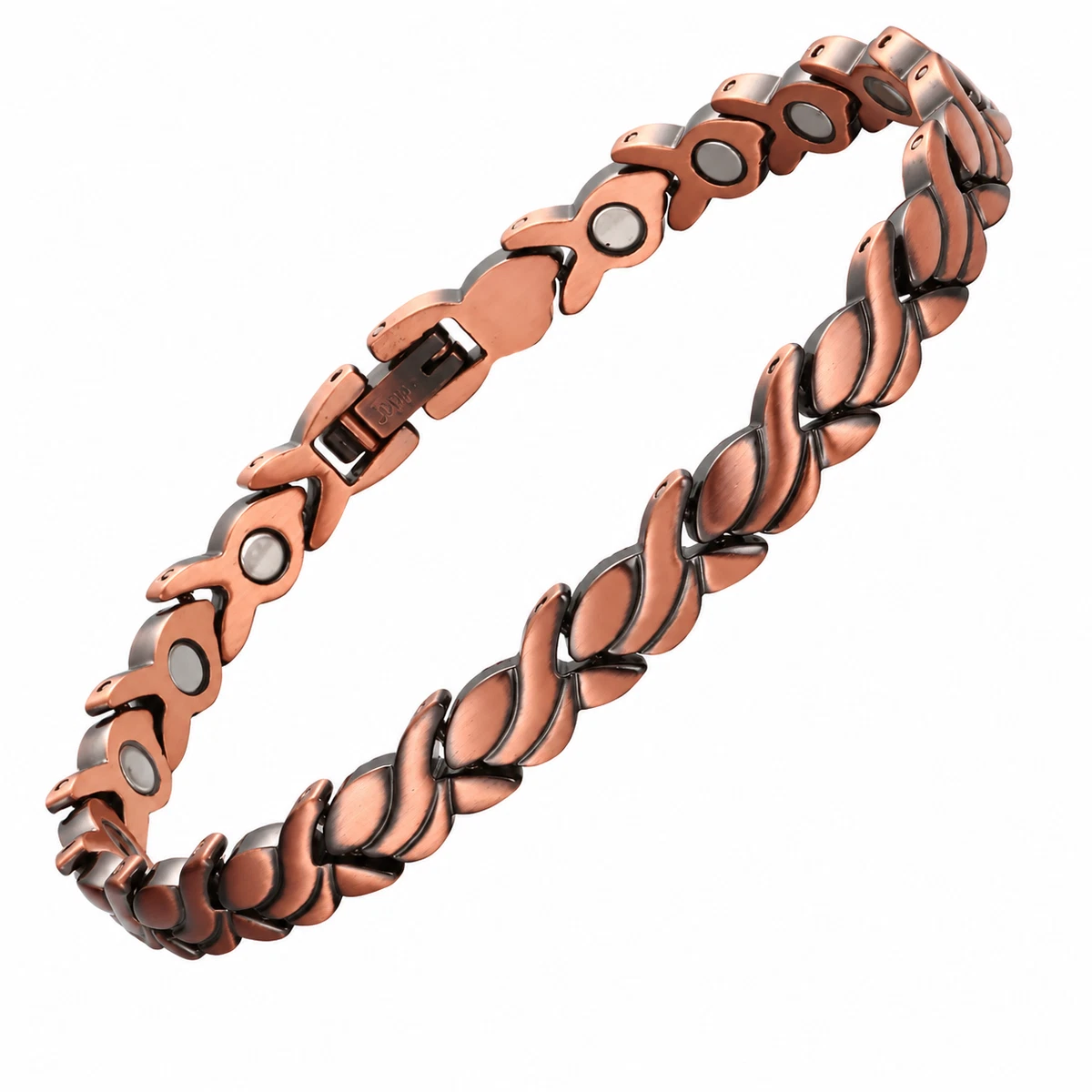 Pure Copper Magnetic Therapy Bracelet Women Celtic Link Energy Healing Bangle AU