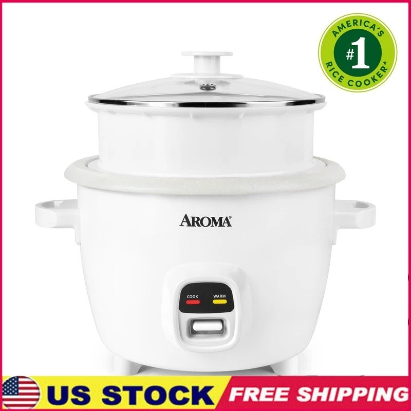 20-Cup Rice Cooker W/ Pop-Up Steamer Nonstick Granite Automatic Warm Mode New