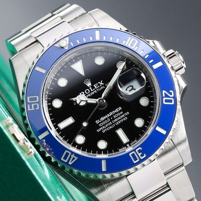 Rolex Submariner 41mm Cookie Monster White Gold Black Dial Blue Bezel 126619LB