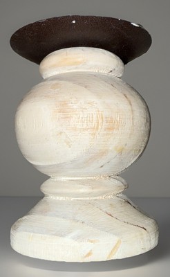 New - Hobby Lobby Whitewashed Wood 4.3in Candle Stick