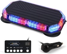 Rooftop Emergency Strobe Light Bar Wcontrol Panel Flashing Warning Lights