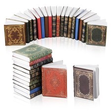 51pcs Miniature Books, 1:12 Scale Miniatures Medium, Black, Green, Red, Blue