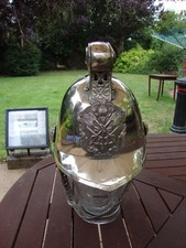 Original British Edwardian Fire Officer's Nickel Helmet, Circa 1910,Merryweather
