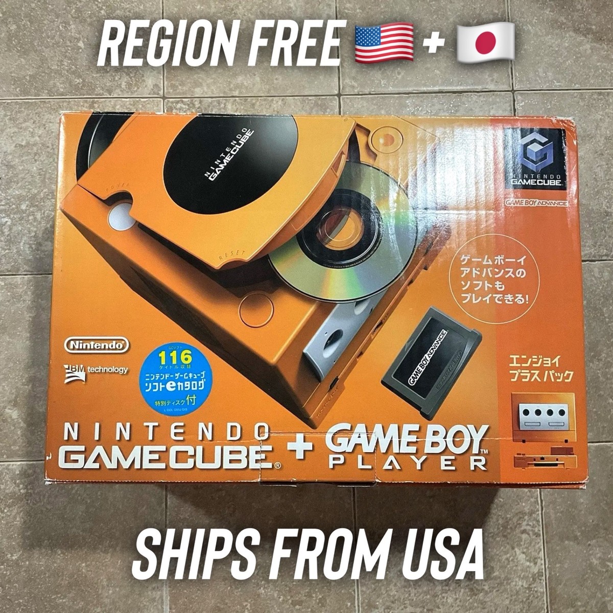 English GAMECUBE (orange) ゲームキューブ本体 任天堂 ゲームキューブ GC GAMECUBE 本体 オレンジ ニンテンドー
