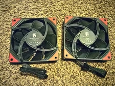 Deep Cool Gamer Storm 120mm Fan Red 12 V 1.44W 0.12A Brand New-Two Units 