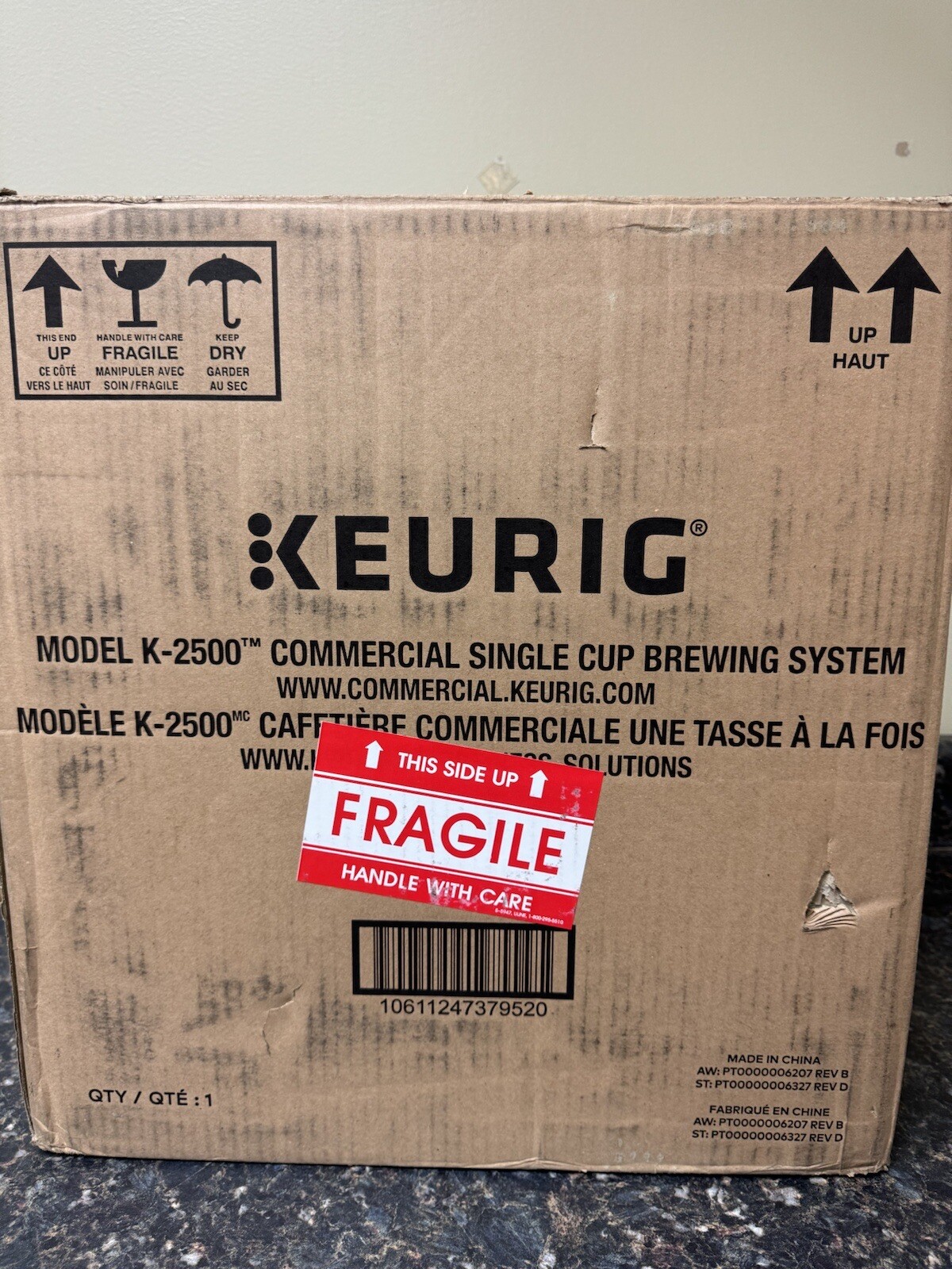 Keurig K2500 Single Serve Commercial Coffee Maker (No Reservoir) 07726