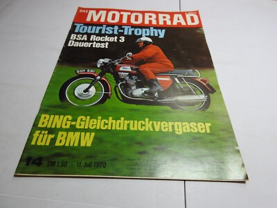 Das Motorrad Zeitschrift    14/1970   BSA Rocket 3