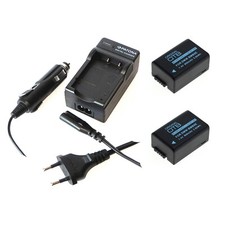 2x Akku und Ladegerät für Panasonic Lumix DMC-FZ45 DMC-FZ48 DMC-FZ62 DMW-BMB9E