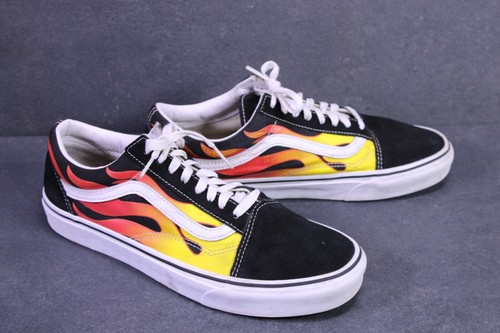 Vans Old Skool Flame Sneaker Skaterschuhe Flammen Gr. 42,5 Leder Canvas CH1-737 - Bild 1 von 12