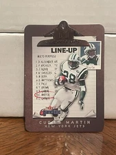 2001 Fleer Game Time Eleven-Up Insert Curtis Martin #6E Jets HOF 1499