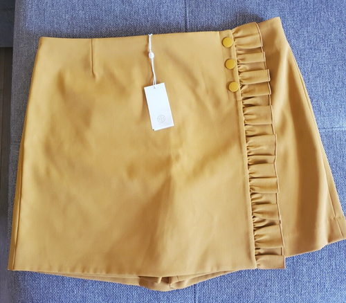 Tory Burch TECH TWILL RUFFLE SKORT Moisture Wicking Size XL (New with Tags) - Afbeelding 3 van 7