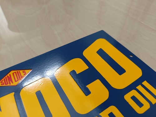 Vintage Design Sunoco Gas Pump advertising Workshop Store Sign no Porcelain - Picture 9 of 12