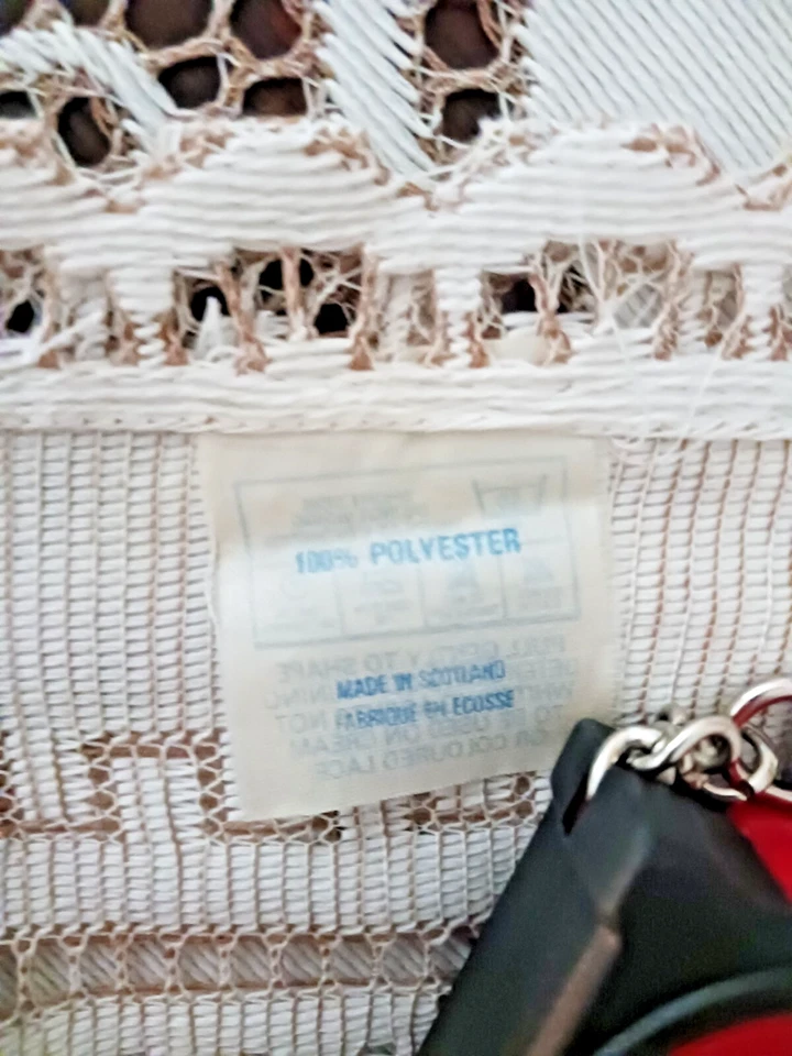 Mantel de Comedor Encaje 70 X 51" Elegante Blanco con Beige Verde Púrpura Amarillo Foto 4 de 4