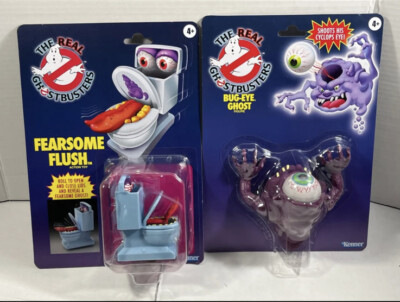 The Real Ghostbusters Lot Of 2 Bug-Eye Ghost & Fearsome Flush Kenner Retro Toys