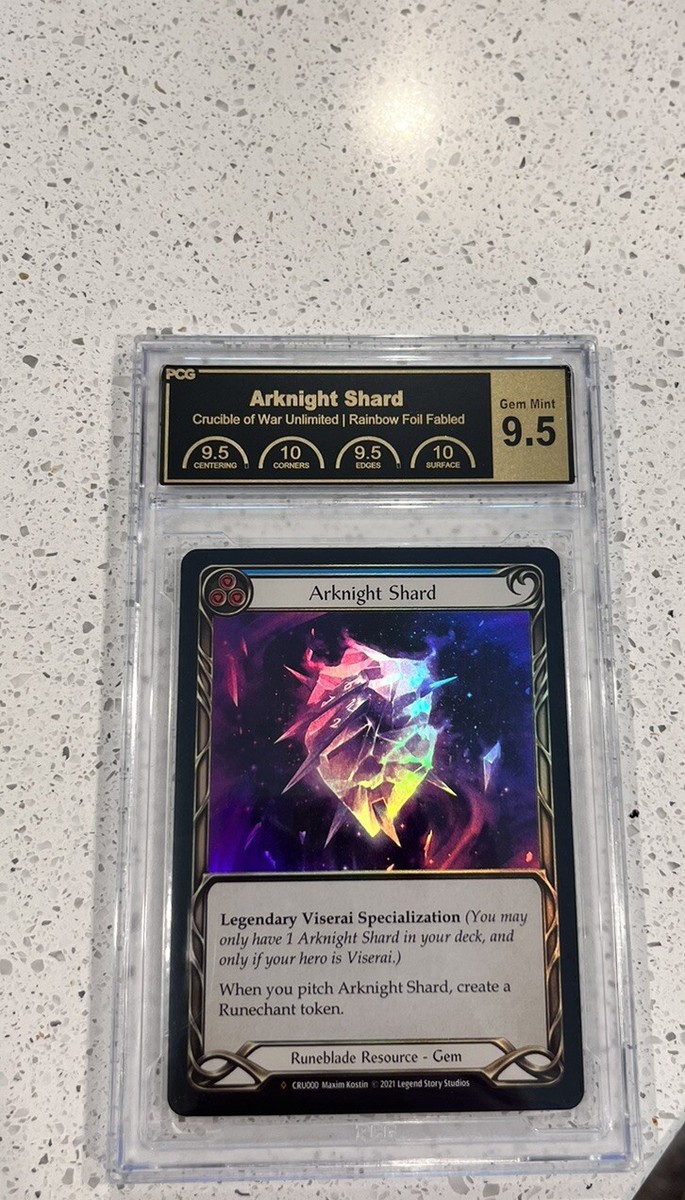 Flesh and Blood PCG 9.5 Gem Mint Arknight Shard FABLED Flesh and Blood PCG 9.5 Gem Mint Arknight Shard FABLED