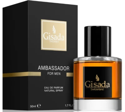 GISADA AMBASSADOR for Men 50 ml Eau de Parfum Spray Neu & Ovp 50ml Herren-EdP